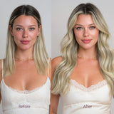 Ash Blonde Highlights (17A/60A) Tape-Ins 50g _100% Remy Human Hair.