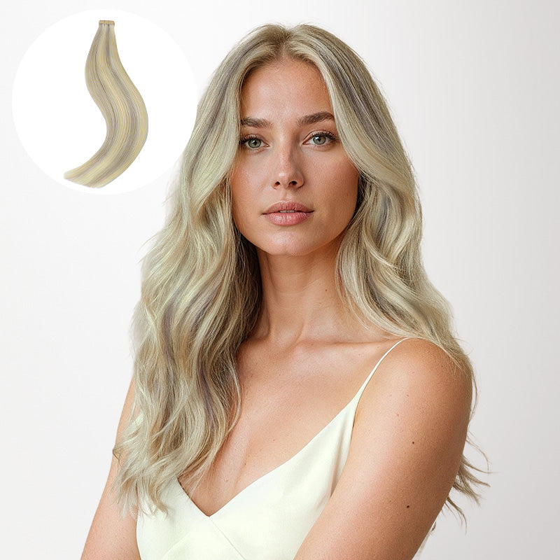 Ash Blonde Highlights (17A/60A) Tape-Ins 50g