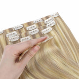 SCHMUTZIGE BLONDE HIGHLIGHTS (18A/613A) NAHTLOSE CLIP-INS