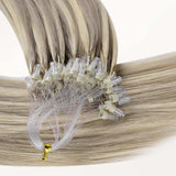 BALAYAGE RUBIO CARAMELO (4/27/4) Extensiones de cabello con punta en I