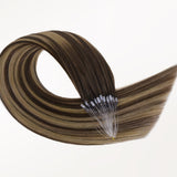 Caramel Blonde Balayage (4/27/4) Double Strands Feather Tip 68g