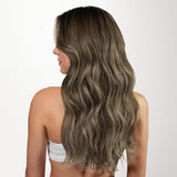 Honey Blonde Balayage (4/26/4) Double Strands Feather Tip 68g-100% Remy Human Hair.