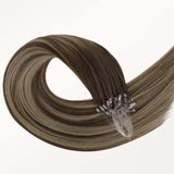 Honey Blonde Balayage (4/26/4) Double Strands Feather Tip 68g-100% Remy Human Hair.