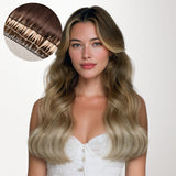 Bleach Blonde Balayage (3/8/613) Feather Weft Hair Extension (50g-60g)