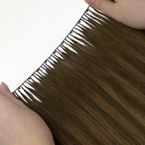 Bleach Blonde Balayage (3/8/613) Feather Weft Hair Extension (50g-60g)-100% Remy Human Hair.