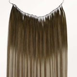 Bleach Blonde Balayage (3/8/613) Feather Weft Hair Extension (50g-60g)-100% Remy Human Hair.