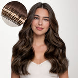 Chocolate Brown (4A) Feather Weft Hair Extension (50g-120g)
