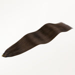Chocolate Brown (4A) Feather Weft Hair Extension (50g-60g)-100% Remy Human Hair.