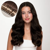 Dark Brown (2) Feather Weft Hair Extension (50g-120g)-100% Remy Human Hair extensions and accessories.