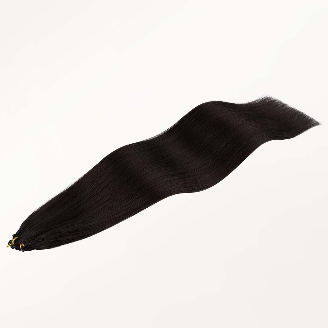 Dark Brown (2) Feather Weft Hair Extension (50g-60g)-100% Remy Human Hair.