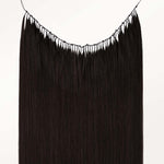 Dark Brown (2) Feather Weft Hair Extension (50g-60g)-100% Remy Human Hair.