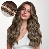 Honey Blonde Balayage (4/26/4) Feather Weft Hair Extension (50g-120g)