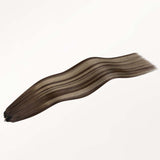 Honey Blonde Balayage (4/26/4) Feather Weft Hair Extension (50g-60g)-100% Remy Human Hair.