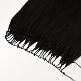 Jet Black (1) Feather Weft Hair Extension (50g-60g)-100% Remy Human Hair.