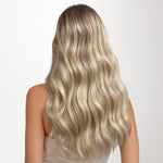 Light Blonde Highlights (16/22A) Feather Weft Hair Extension (50g-60g)-100% Remy Human Hair.