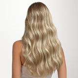 Light Blonde Highlights (16/22A) Feather Weft Hair Extension (50g-120g)