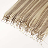 Light Blonde Highlights (16/22A) Feather Weft Hair Extension (50g-60g)-100% Remy Human Hair.