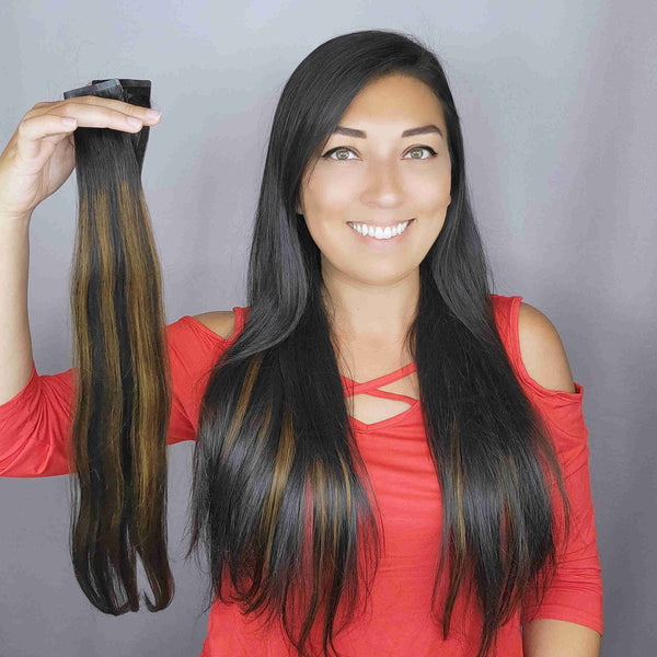 Seamless Clip in Hair Extensions