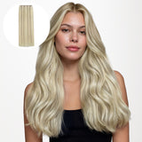 Ash Blonde Highlights (17A/60A) Thick Sew-In Weft Hair Extensions (120g-160g)