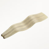 Ash Blonde Highlights (17A/60A) Thick Sew-In Weft Hair Extensions (120g-160g)