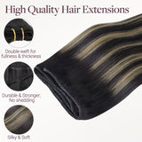 NEGRO AZABACHE (1)Extensiones de cabello de trama cosida