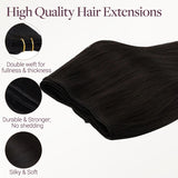 Dark Brown (2) Thick Sew-In Weft Hair Extensions (120g-160g)