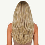  Natural Blonde Balayage (18ET90A) Thick Sew-In Weft Hair Extensions (100g-160g)_100% Remy Human Hair extensions and accessories.