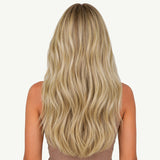  Natural Blonde Balayage (18ET90A) Thick Sew-In Weft Hair Extensions (100g-160g)_100% Remy Human Hair extensions and accessories.