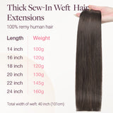 NEGRO AZABACHE (1)Extensiones de cabello de trama cosida
