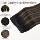 NEGRO AZABACHE (1)Extensiones de cabello de trama cosida