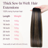 NEGRO AZABACHE (1)Extensiones de cabello de trama cosida