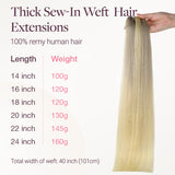 NEGRO AZABACHE (1)Extensiones de cabello de trama cosida