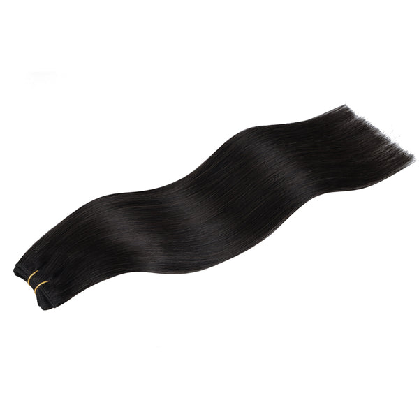 NATURAL BLACK (1B) Sew in Weft Hair Extensions