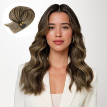 Caramel Blonde Balayage (4/27/4) I-Tip Hair Extensions 50g – 100% Remy Human Hair.