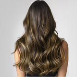 BALAYAGE RUBIO CARAMELO (4/27/4) Extensiones de cabello con punta en I
