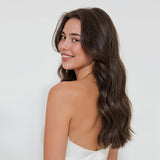 Extensiones de cabello color marrón chocolate (4) con punta en I
