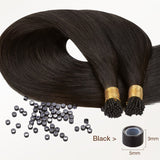 JET BLACK (1) I Tip Haarverlängerungen