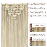 Seamless Clip in Hair Extensions