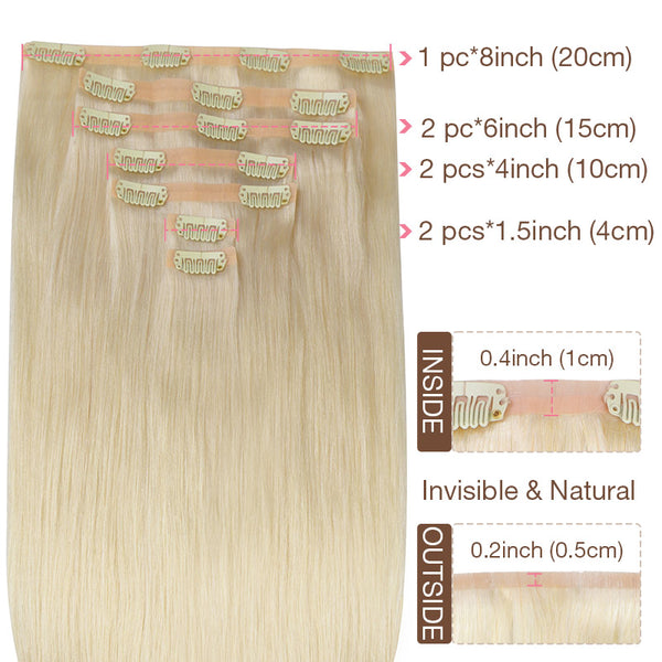 Seamless Clip in Hair Extensions