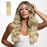 Platinum Blonde Balayage (17/22/60) Sew-In Weft Hair Extensions 80g [Clearance]