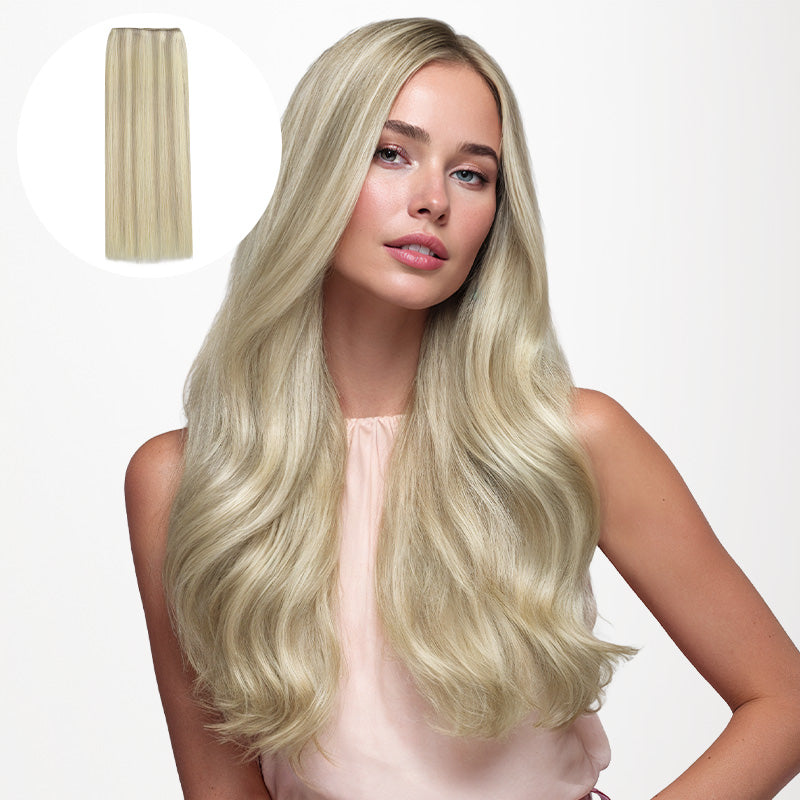Ash Blonde Highlights (17A/60A) Sew-In Weft Hair Extensions (80g-120g)