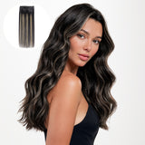 Black to Light Blonde Balayage (1B/19/1B) Sew-In Weft Hair Extensions (80g-110g)