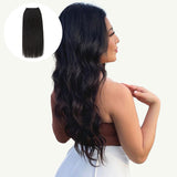 NATURAL BLACK (1B) Sew in Weft Hair Extensions