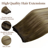 BALAYAGE RUBIO DECOLORADO (3/8/613) Extensiones de cabello con trama cosida