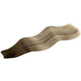 BALAYAGE RUBIO DECOLORADO (3/8/613) Extensiones de cabello con trama cosida