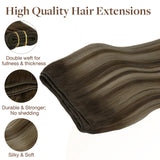 Honey Blonde Balayage (4/26/4) Sew-In Weft Hair Extensions (80g-120g)