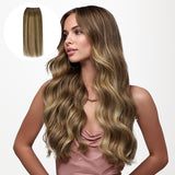 Caramel Blonde Balayage (4/27/4) Sew-In Weft Hair Extensions (80g-110g)