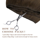 CARAMEL BLONDE BALAYAGE (4/27/4) Einnähende Haarverlängerungen