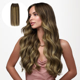 CARAMEL BLONDE BALAYAGE (4/27/4) Einnähende Haarverlängerungen