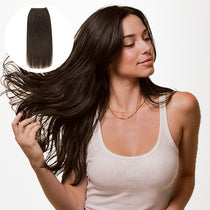 Chocolate Brown (4A) Sew-In Weft Hair Extensions (80g-120g)-100% Remy Human Hair.